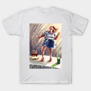 Happy dancing woman T-Shirt